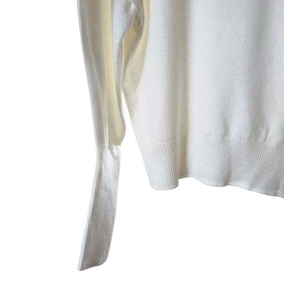 Express Cream Crew Neck Sweater - Picture 5 of 15